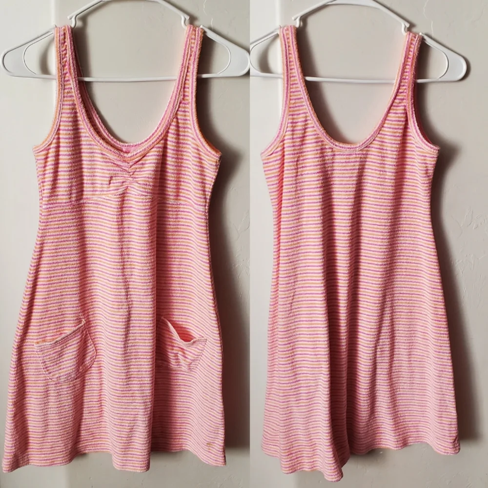 Lilly Pulitzer Terrycloth Pink Mini Dress Swim Cover Up Summer - Picture 3 of 11